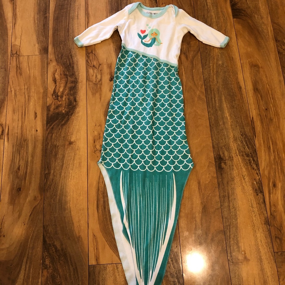 Mermaid sleeper/bodysuit 0-9 months